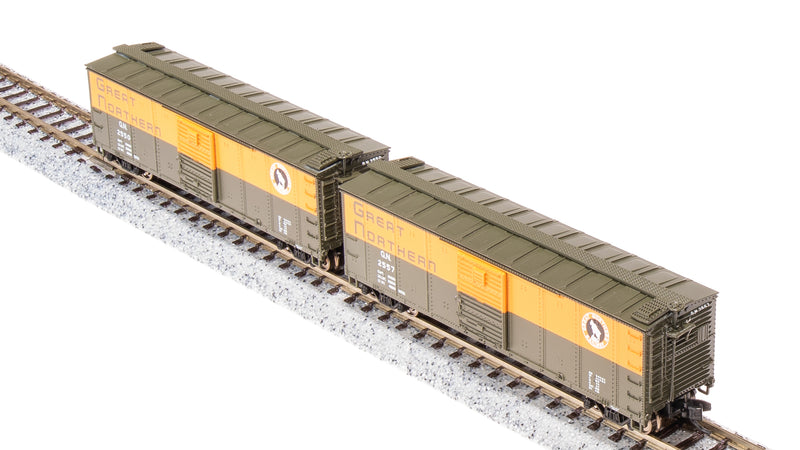 BLI 7278 USRA 40' Steel Boxcar, GN, 2-pack , N Scale