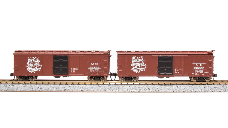 BLI 7279 USRA 40' Steel Boxcar, NH, 2-pack, N Scale