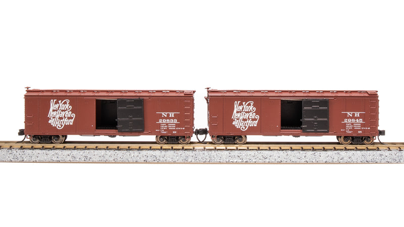 BLI 7279 USRA 40' Steel Boxcar, NH, 2-pack, N Scale