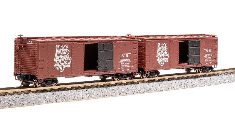 BLI 7279 USRA 40' Steel Boxcar, NH, 2-pack, N Scale