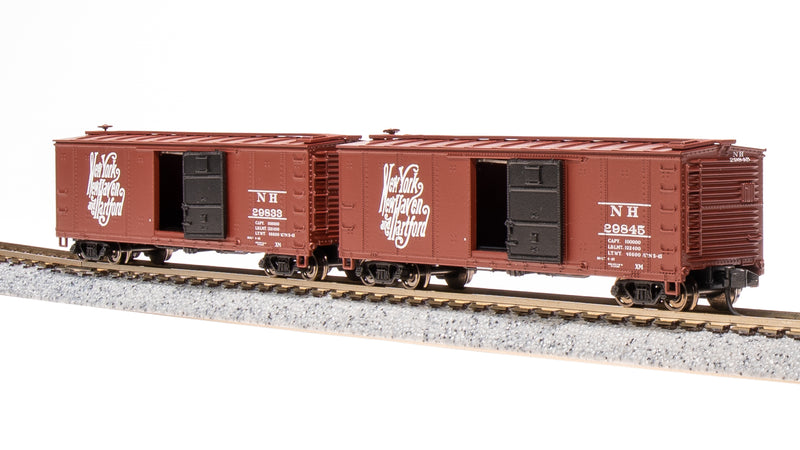 BLI 7279 USRA 40' Steel Boxcar, NH, 2-pack, N Scale