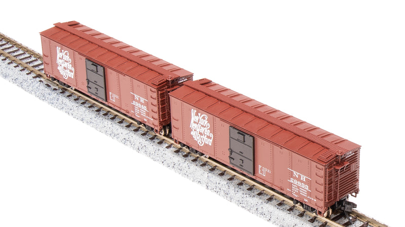 BLI 7279 USRA 40' Steel Boxcar, NH, 2-pack, N Scale