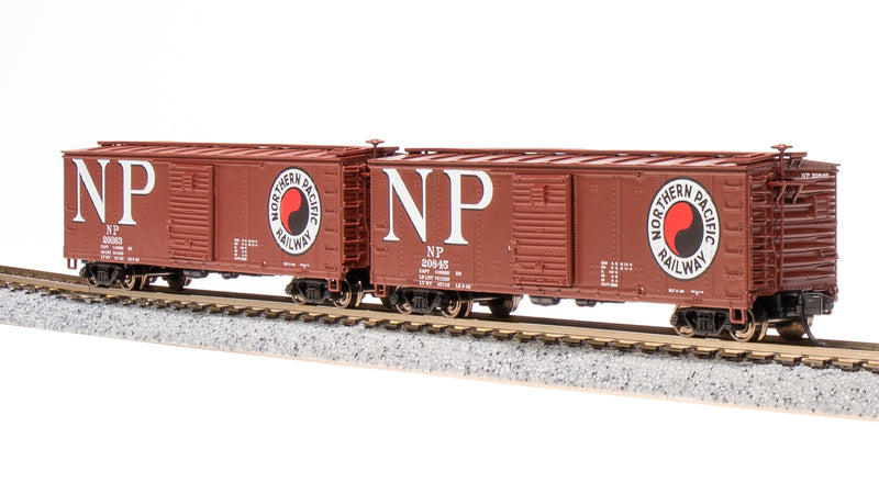 BLI 7280 USRA 40' Steel Boxcar, NP, 2-pack, N Scale