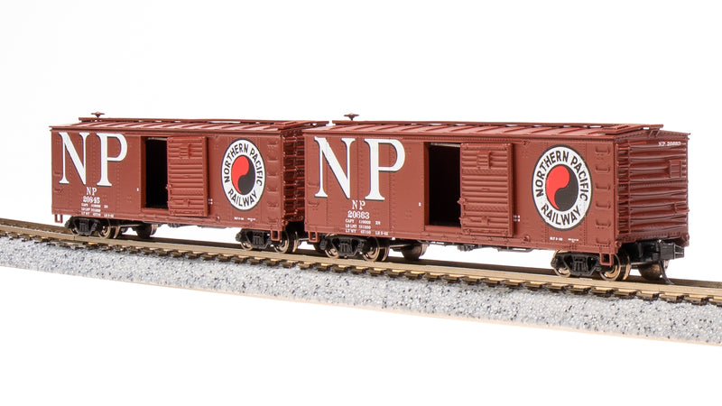 BLI 7280 USRA 40' Steel Boxcar, NP, 2-pack, N Scale