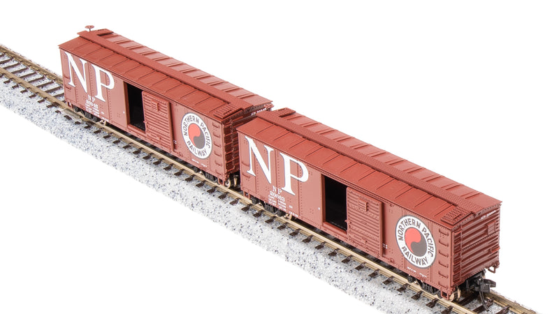 BLI 7280 USRA 40' Steel Boxcar, NP, 2-pack, N Scale