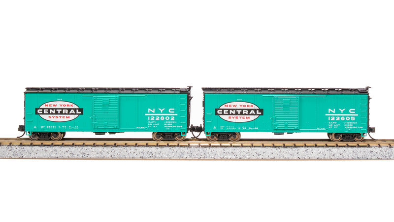 BLI 7281 USRA 40' Steel Boxcar, NYC, Jade Green 2-pack, N Scale