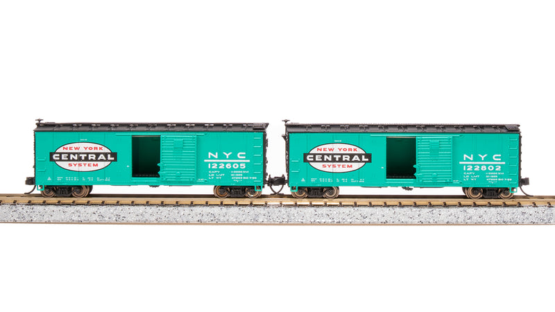 BLI 7281 USRA 40' Steel Boxcar, NYC, Jade Green 2-pack, N Scale