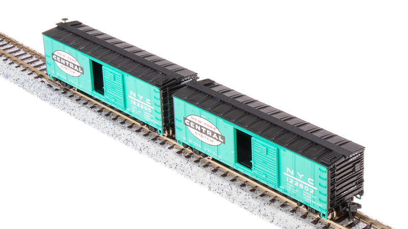 BLI 7281 USRA 40' Steel Boxcar, NYC, Jade Green 2-pack, N Scale