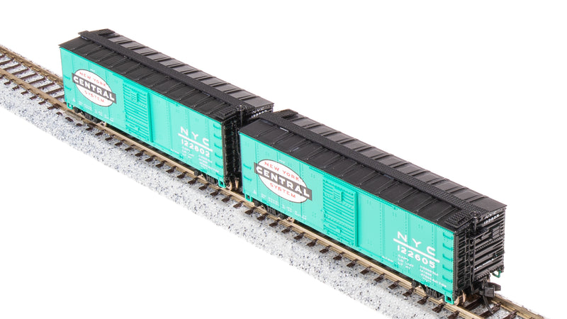 BLI 7281 USRA 40' Steel Boxcar, NYC, Jade Green 2-pack, N Scale