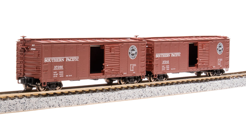 BLI 7283 USRA 40' Steel Boxcar, SP, 2-pack, N Scale