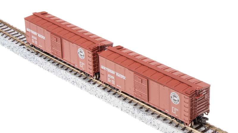 BLI 7283 USRA 40' Steel Boxcar, SP, 2-pack, N Scale