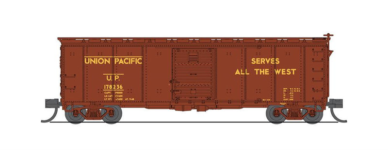 BLI 7284 USRA 40' Steel Boxcar, UP, 2-pack, N Scale