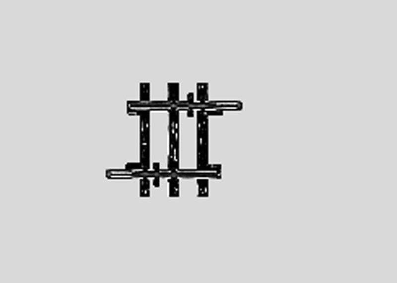 Marklin MRK2204 Straight Track - Length 1/8 = 225 mm / 7/8", HO Scale