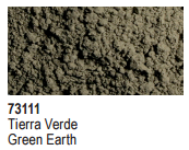 Vallejo Acrylic Paints 73111 GREEN EARTH PIGMENT 30ml