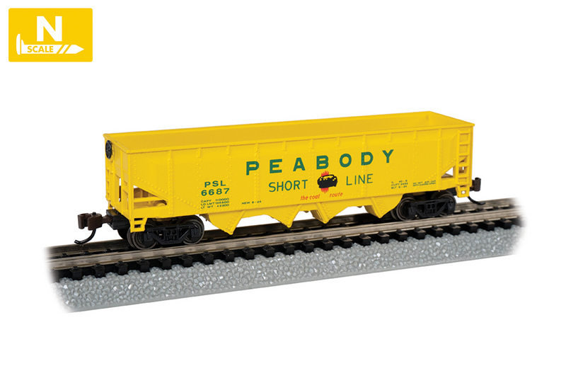 Bachmann 73354 40' QUAD HOPPER PEABODY COAL COMPANY