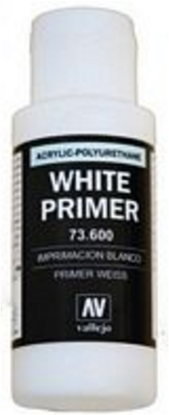 Vallejo Acrylic Paints 73600 WHITE PRIMER ACRY-POLY 60ml 6p