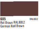 Vallejo Acrylic Paints 73605 GERMAN RED BROWN RAL 8012 6p