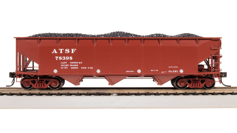 BLI 7370 AAR 70-ton Triple Hopper, ATSF, 4-PACK, HO