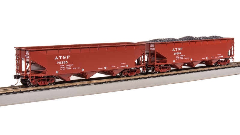 BLI 7370 AAR 70-ton Triple Hopper, ATSF, 4-PACK, HO