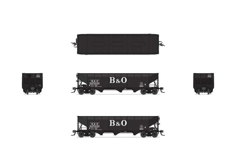 BLI 7371 AAR 70-ton Triple Hopper, B&O, 4-PACK, HO