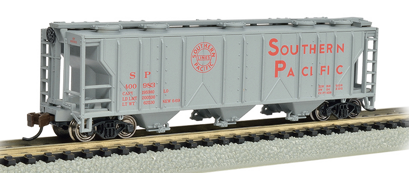Bachmann 73853 Southern Pacific - PS-2 Three-Bay Covered Hopper, N Scale