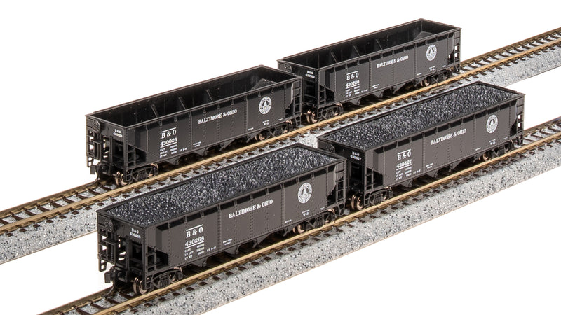 BLI 7421 ARA 70-Ton Quad Hopper, B&O W2b, 40s/50s w/ Capital Dome, 4-pack B, N Scale