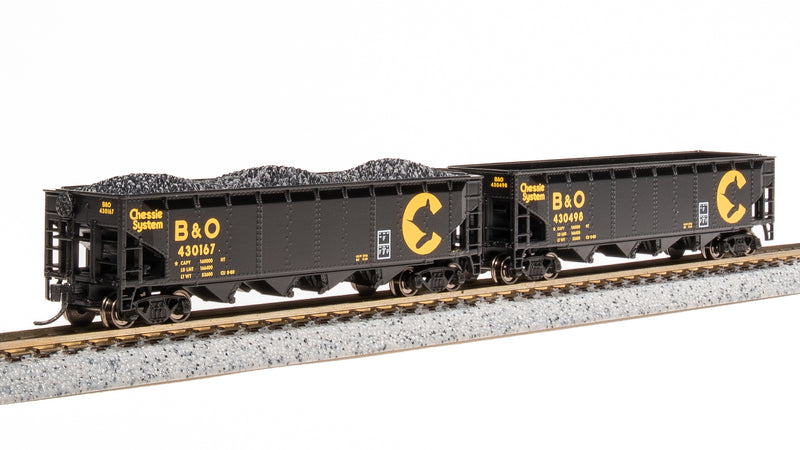 BLI 7422 ARA 70-Ton Quad Hopper, Chessie System (B&O), 4-pack A, N Scale