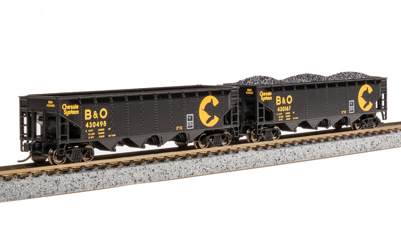 BLI 7422 ARA 70-Ton Quad Hopper, Chessie System (B&O), 4-pack A, N Scale