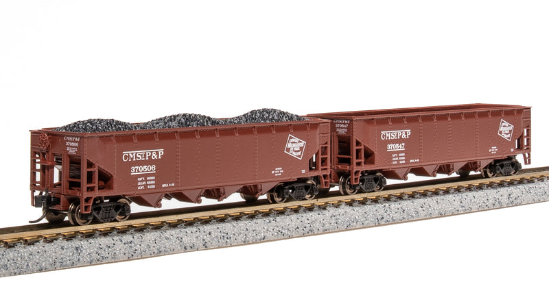 BLI 7428 ARA 70-Ton Quad Hopper, MILW, 30s/40s CMStP&P, 4-pack A, N Scale