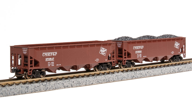 BLI 7428 ARA 70-Ton Quad Hopper, MILW, 30s/40s CMStP&P, 4-pack A, N Scale