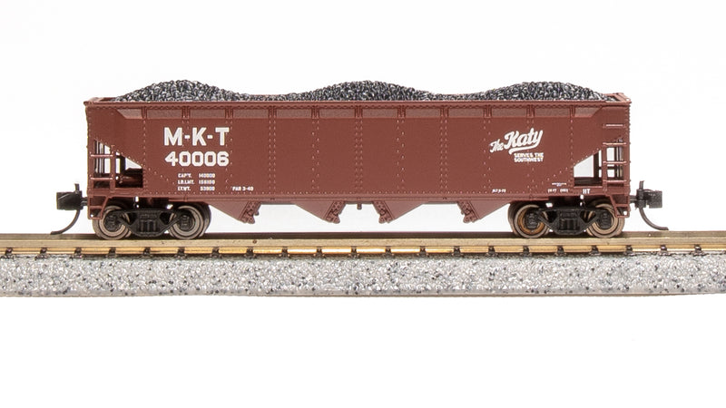 BLI 7429 ARA 70-Ton Quad Hopper, MKT, The Katy Serves the Southwest, 4-pack A, N Scale