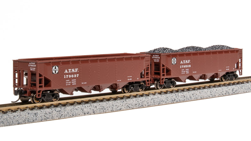 BLI 7433 ARA 70-Ton Quad Hopper, ATSF, 4-pack (Fantasy Paint Scheme), N Scale