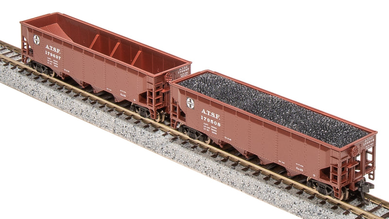 BLI 7433 ARA 70-Ton Quad Hopper, ATSF, 4-pack (Fantasy Paint Scheme), N Scale