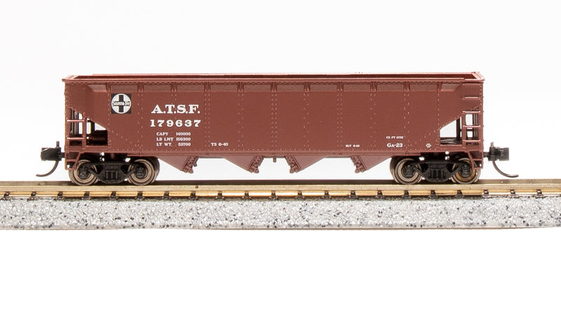 BLI 7433 ARA 70-Ton Quad Hopper, ATSF, 4-pack (Fantasy Paint Scheme), N Scale