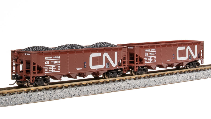 BLI 7434 ARA 70-Ton Quad Hopper, CN, 4-pack (Fantasy Paint Scheme), N Scale