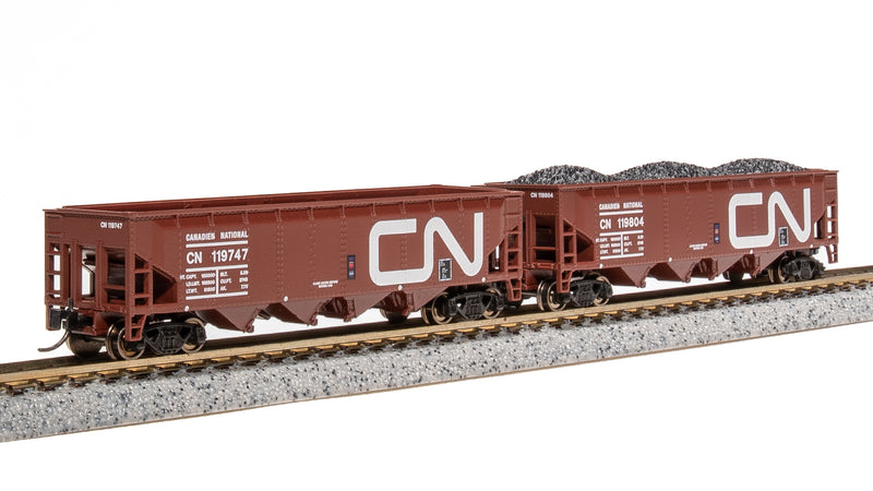 BLI 7434 ARA 70-Ton Quad Hopper, CN, 4-pack (Fantasy Paint Scheme), N Scale