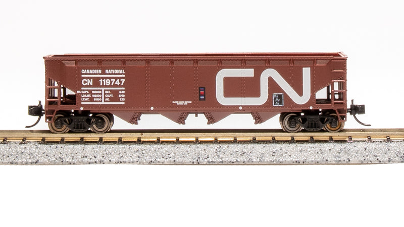 BLI 7434 ARA 70-Ton Quad Hopper, CN, 4-pack (Fantasy Paint Scheme), N Scale