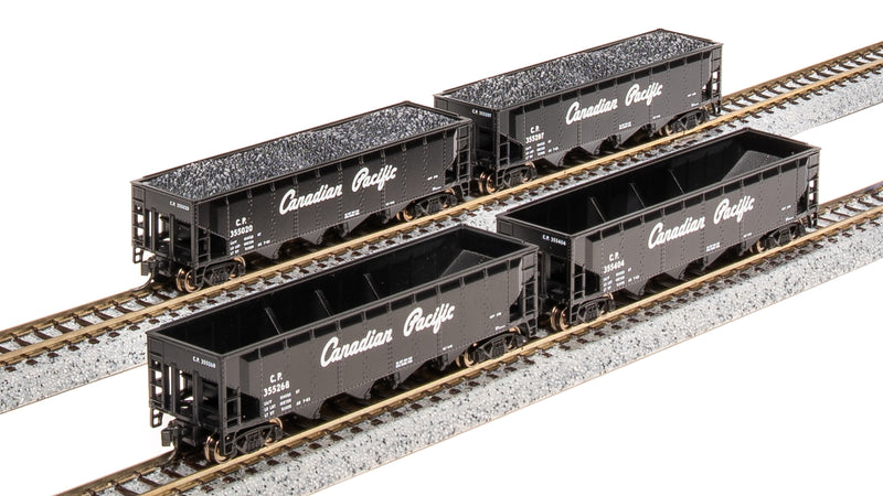 BLI 7435 ARA 70-Ton Quad Hopper, CP, 4-pack (Fantasy Paint Scheme), N Scale