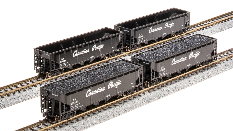 BLI 7435 ARA 70-Ton Quad Hopper, CP, 4-pack (Fantasy Paint Scheme), N Scale