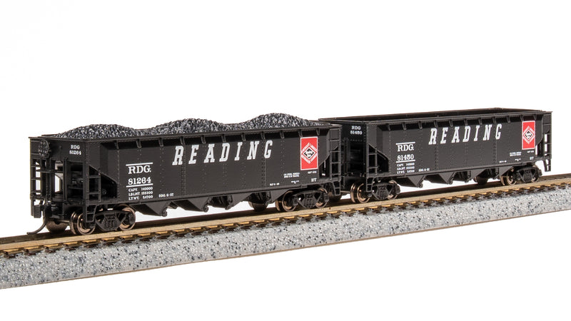 BLI 7436 ARA 70-Ton Quad Hopper, RDG, 4-pack (Fantasy Paint Scheme), N Scale