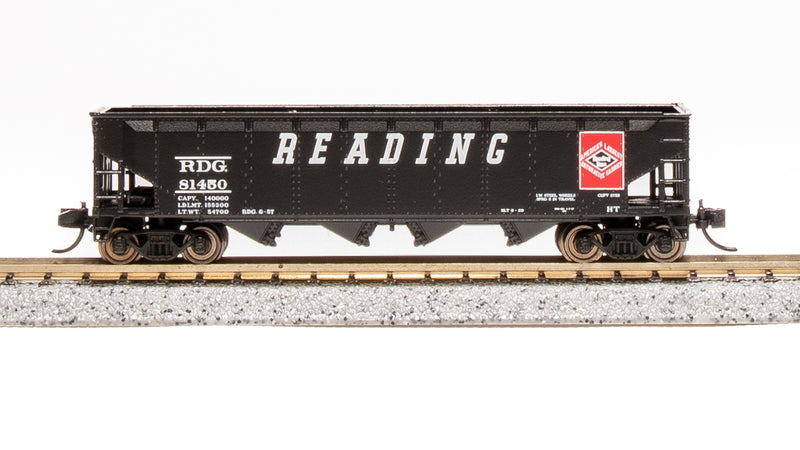 BLI 7436 ARA 70-Ton Quad Hopper, RDG, 4-pack (Fantasy Paint Scheme), N Scale