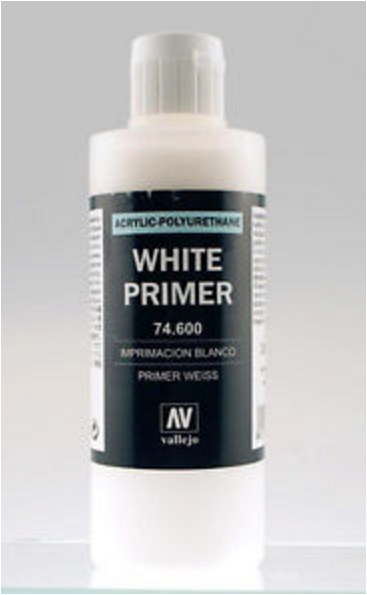 Vallejo Acrylic Paints 74600 WHITE PRIMER ACRY-POLY 200ml