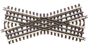 Atlas O 151-6084 21st Century Track System(TM) Nickel Silver Rail w/Brown Ties - 3-Rail - 30 Degree Crossing, O scale