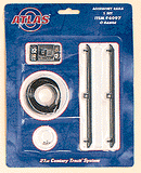 Atlas O 151-6097 21st Century Track System(TM) Nickel Silver Rail w/Brown Ties - 3-Rail -- Accessory Rails pkg(2), O scale