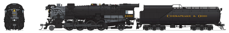 (Brass Hybrid) BLI 7593 Chesapeake & Ohio K-2 Mikado,