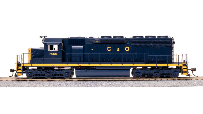 BLI 9033 EMD SD40, C&O 7462, Blue w/ Yellow, No-Sound / DCC-Ready, HO