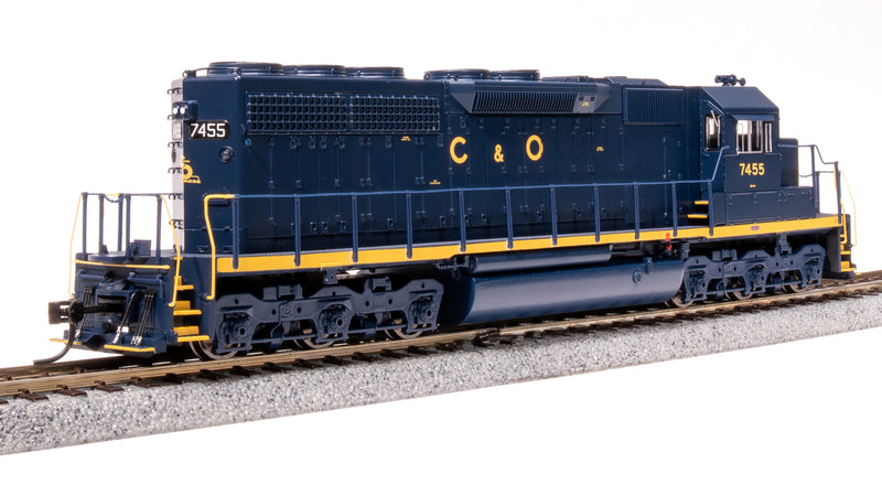 BLI 9032 EMD SD40, C&O 7455, Blue w/ Yellow, No-Sound / DCC-Ready, HO