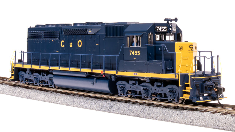 BLI 9032 EMD SD40, C&O 7455, Blue w/ Yellow, No-Sound / DCC-Ready, HO