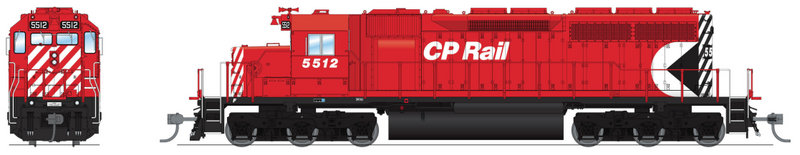 BLI 7636 EMD SD40, CP 5512, PacMan Scheme, Paragon4 Sound/DC/DCC, HO