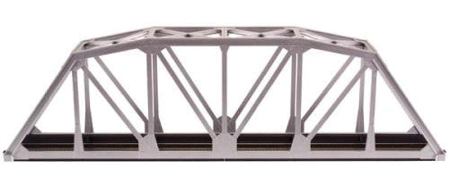 Atlas ATL889 18" Through Truss Bridge Kit w/Code 100 Track -- Silver, HO Scale